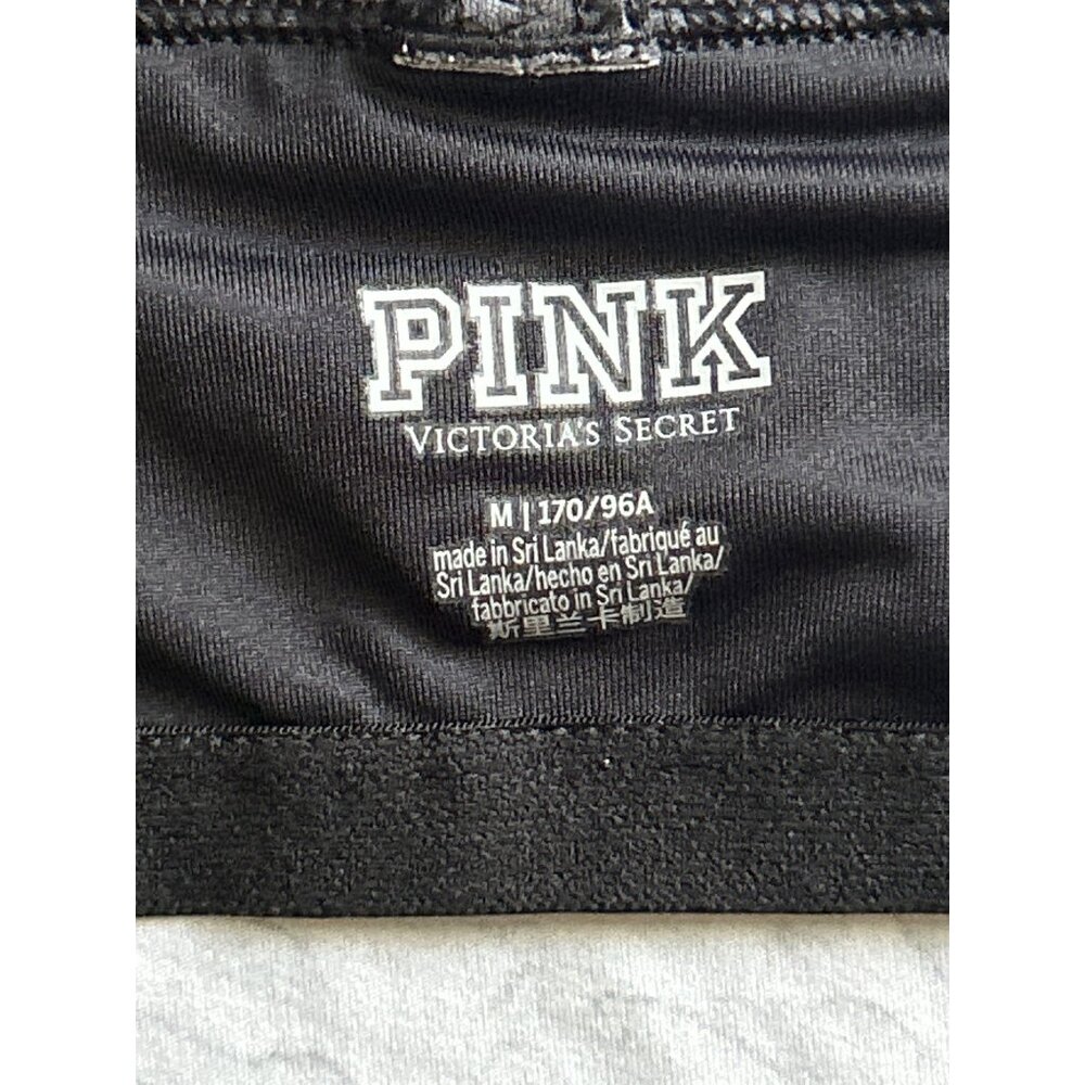 Victorias Secret PINK Gray Black Animal Print Tank Top M Workout Activewear - Picture 3 of 6
